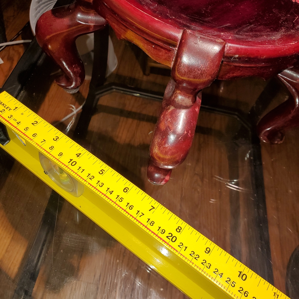 Elegant Red Wooden Accent Table